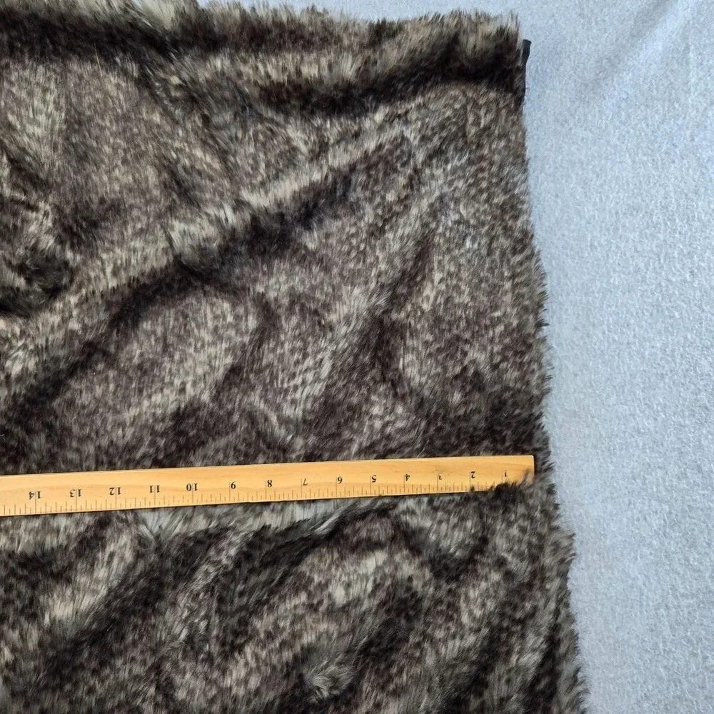 Dennis Dasso Home Throw Blanket Gray 50 X 60 In Faux Fur Lodge Modacrylic